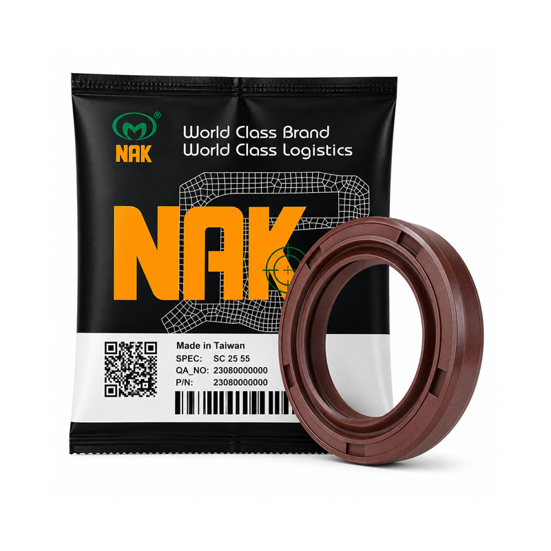 NAK 58x85x10mm FKM Rubber Additional Lining Single Lip Rotary Shaft Oil Seal with Stainless Spring SF - Allow 7-10 Days