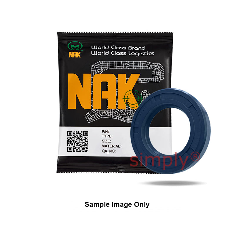 NAK 1.25x1.756x0.25 inch Blue Nitrile Rubber Single Lip Rotary Shaft Oil Seal with Garter Spring SC - Allow 7-10 Days