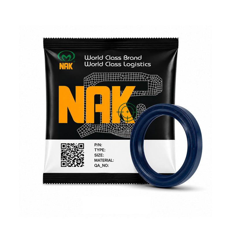 NAK 33x50x10mm Blue Nitrile Rubber Double Lip Rotary Shaft Oil Seal with Garter Spring TC - Allow 7-10 Days