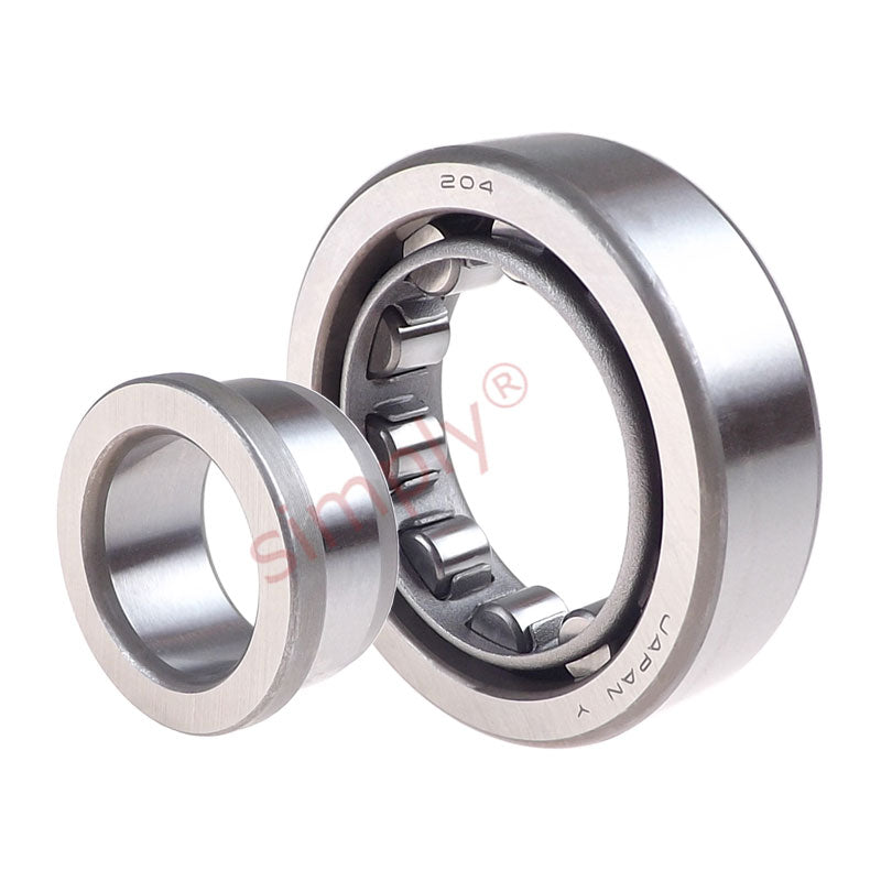 NJ204W NSK Single Row Cylindrical Roller Bearing With Pressed Steel Cage 20x47x14mm