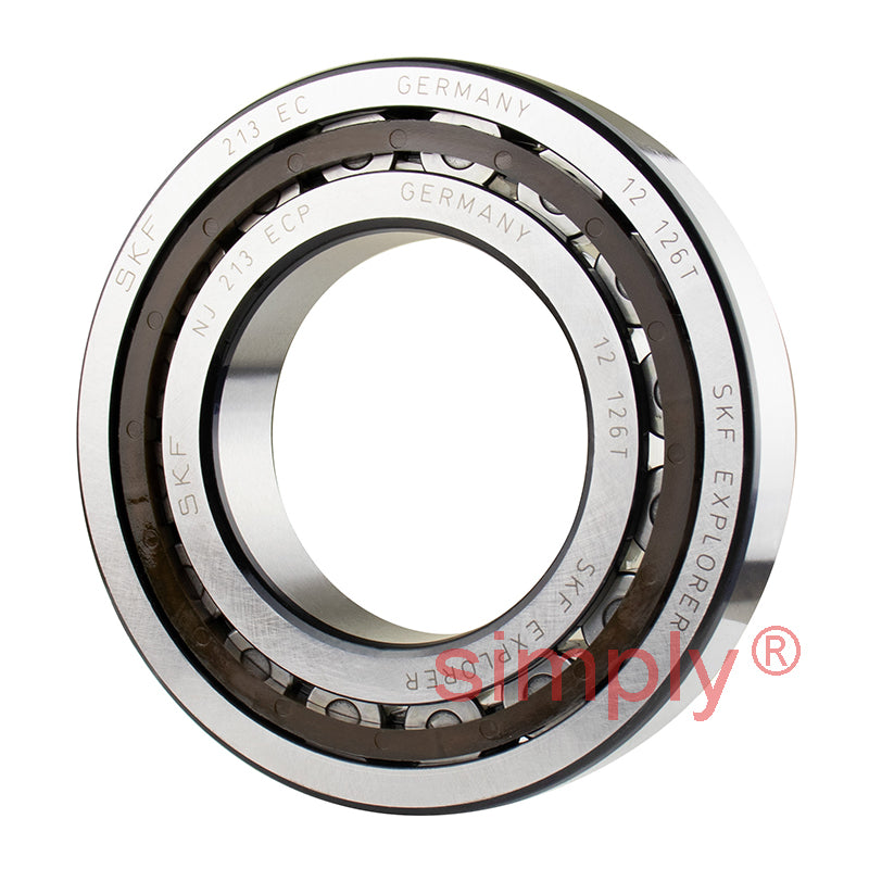 SKF NJ213ECP Single Row Cylindrical Roller Bearing with Polyamide Cage 65x120x23mm
