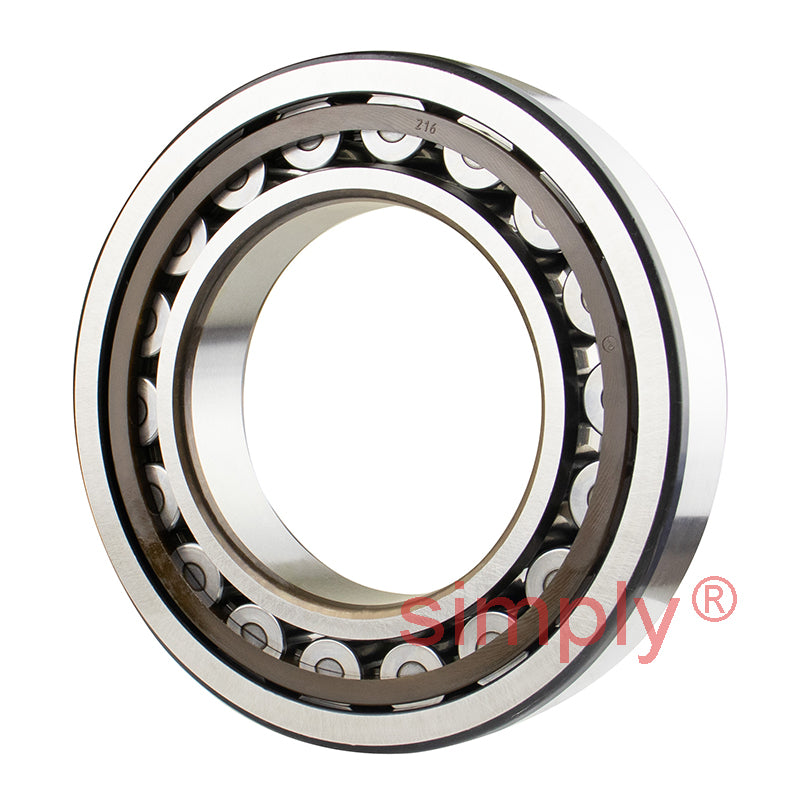 SKF NJ216ECP Single Row Cylindrical Roller Bearing with Polyamide Cage 80x140x26mm