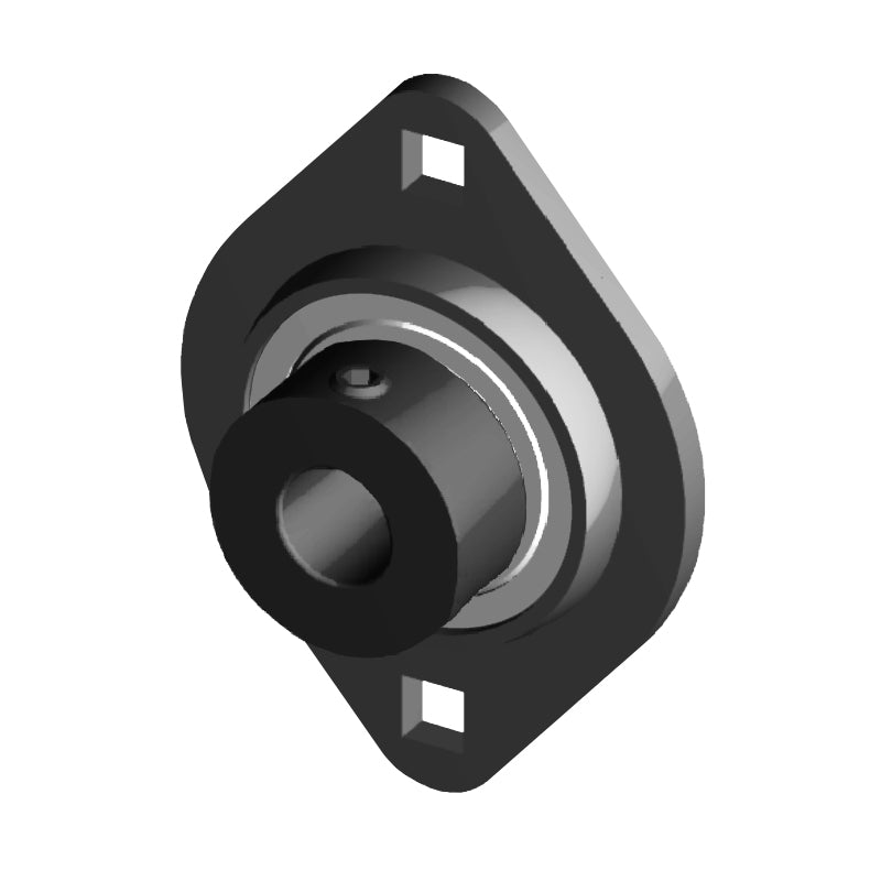 NTN AELPFL205-015W3 Imperial Two Bolt Oval Pressed Steel Bearing Housing with 15/16 inch Eccentric Collar Insert - Allow 2-3 Days