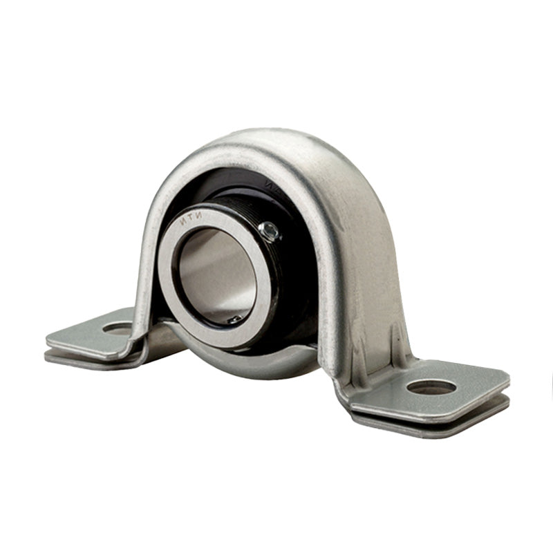 NTN AELPP204 Metric Pressed Steel Two Bolt Plummer Block Housing with 20mm Eccentric Collar Insert - Allow 2-3 Days