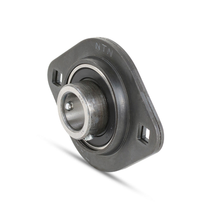 NTN M-ASPFL201 Oval 2 Bolt Pressed Steel Bearing Housing with 12mm Insert - Allow 2-3 Days