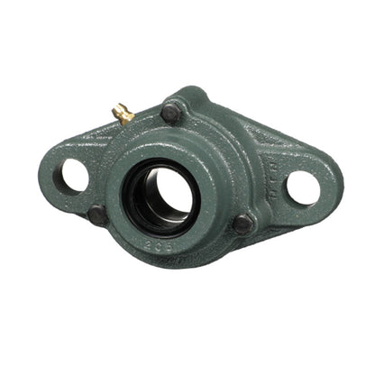 NTN C-UKFL208D1/H2308X Metric Two Bolt Cast Iron Oval Housing with Cast Iron Cover - Open Version - Insert and Adaptor Sleeve Fits 35mm Shaft - Allow 2-3 Days