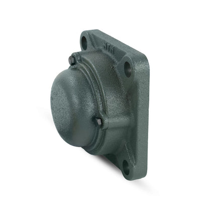 NTN CM-UKFX09SD1/HS2309X Imperial Four Bolt Square Cast Iron Housing with Cast Iron Cover - Closed Version - Insert and Adaptor Sleeve Fits 1-5/8 inch Shaft - Allow 2-3 Days