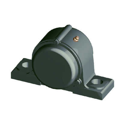 NTN CM-UKP318AD1/HA2318X Imperial Cast Iron Two Bolt Pillow / Plummer Block Housing with Cast Iron Cover - Closed Version - Insert and Adaptor Sleeve Fits 3-3/16 inch Shaft - Allow 2-3 Days