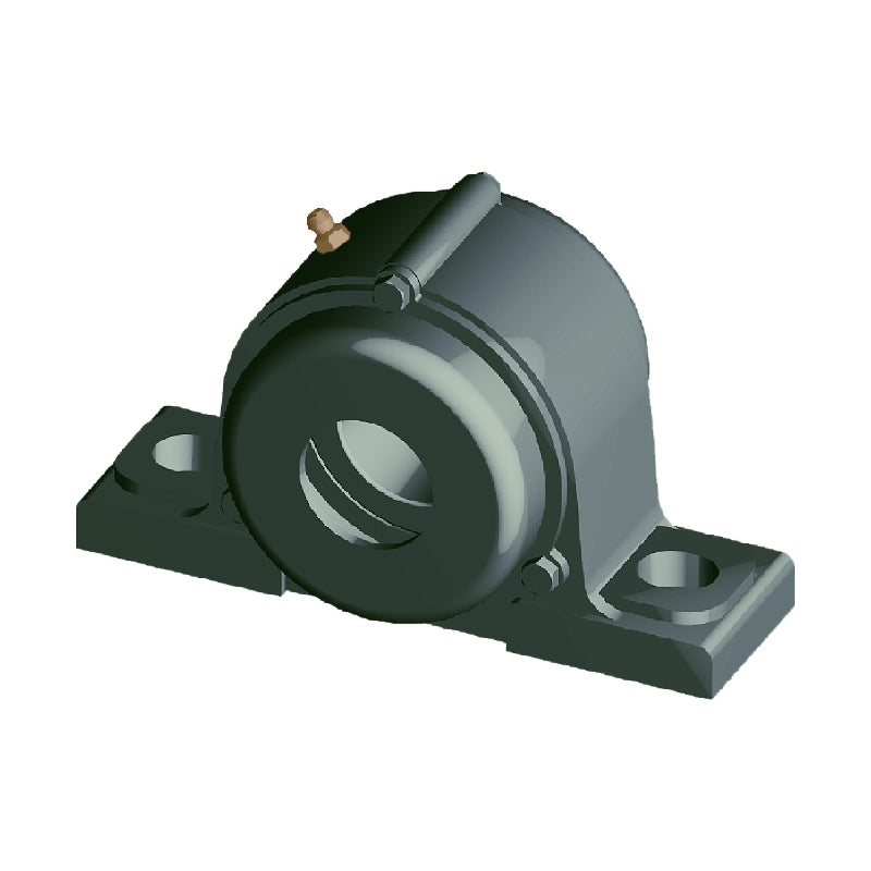 NTN CM-UKP207D1/H2307X Metric Cast Iron Two Bolt Pillow / Plummer Block Housing with Cast Iron Cover - Closed Version - Insert and Adaptor Sleeve Fits 30mm Shaft - Allow 2-3 Days