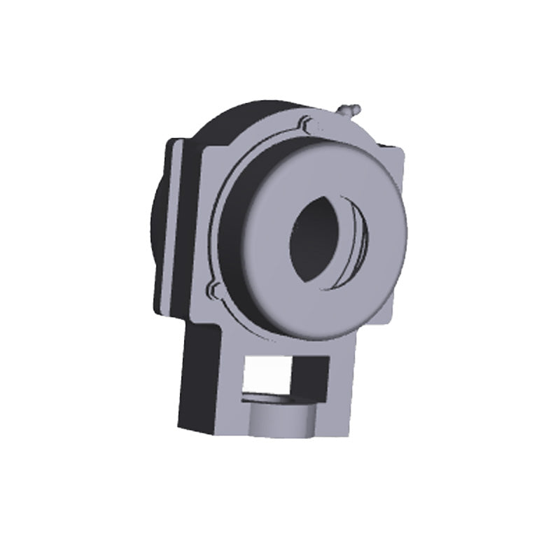 NTN S-UCT204D1 Metric Cast Iron Take Up Unit with 20mm Bore Bearing Unit with Steel Plate Cover - Open Version - Allow 2-3 Days