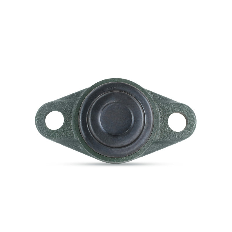 NTN M-SM-UCFL210D1 Metric Two Bolt Oval Cast Iron Flange Housing with 50mm Bore Insert with Steel Plate Cover - Closed Version - Allow 2-3 Days