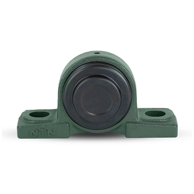 NTN SM-UCP213D1 Metric Cast Iron Two Bolt Pillow / Plummer Block Housing with 65mm Bore Insert with Steel Plate Cover - Closed Version - Allow 2-3 Days