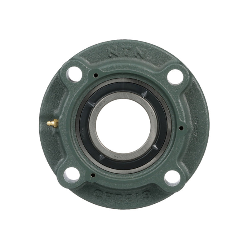 NTN UCFCX18D1 Metric Four Bolt Cast Iron Round Flanged Housing with 90mm Insert - Allow 2-3 Days