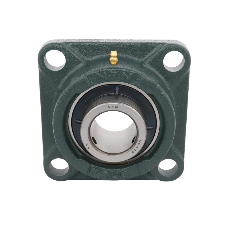 NTN UCFX17D1 Metric Four Bolt Square Cast Iron Flange Housing with 85mm Bore Insert - Allow 2-3 Days