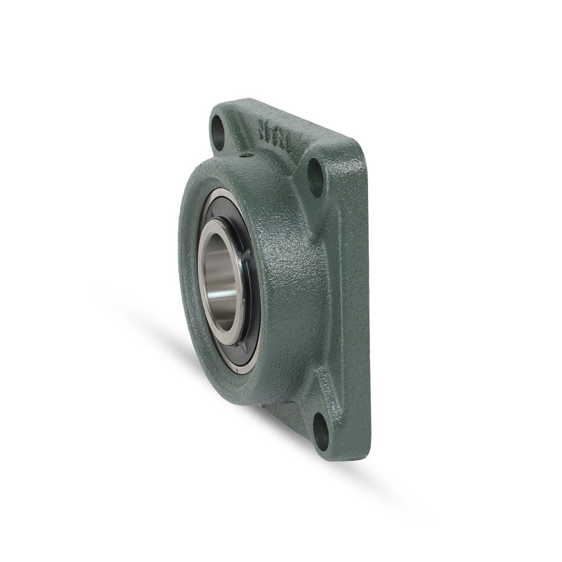 NTN UKFX16D1/HE2316X Imperial Four Bolt Square Cast Iron Housing Insert and Adaptor Sleeve Fits 2-3/4 inch Shaft - Allow 2-3 Days