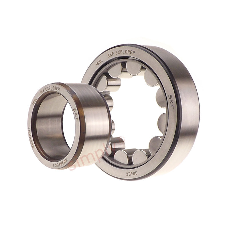 SKF NU306ECJ Steel Cage Single Row Cylindrical Roller Bearing 30x72x19mm
