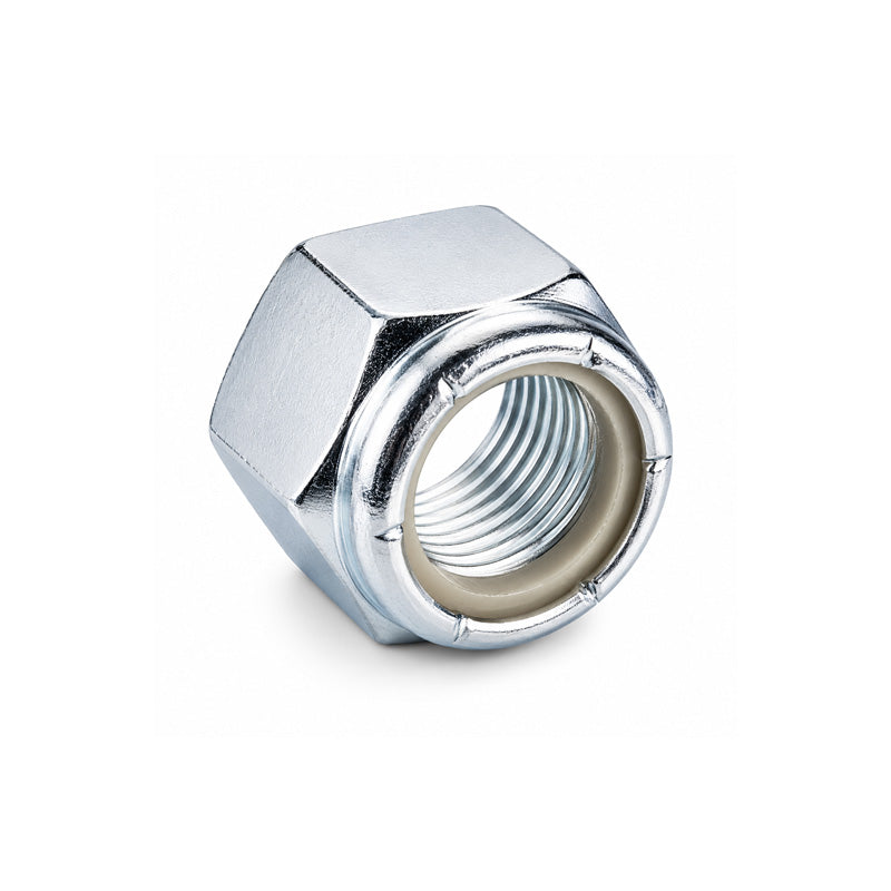 M12 Bright Zinc Plated High Tensile Steel Nyloc Locking Nut
