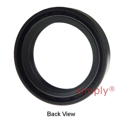 37x47x11DC4SS Metric Fork and Damper Nitrile Rubber Oil Seal with 2 Opposite Facing Individually Sprung Sealing Lips and Raised Outer Sealing Band on Outside Diameter