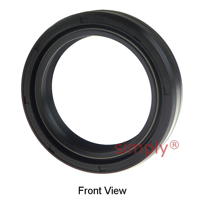 48x58x9.5/11.5DC4SS Metric Fork and Damper Nitrile Rubber Oil Seal with 2 Opposite Facing Individually Sprung Sealing Lips and Raised Outer Sealing Band on Outside Diameter