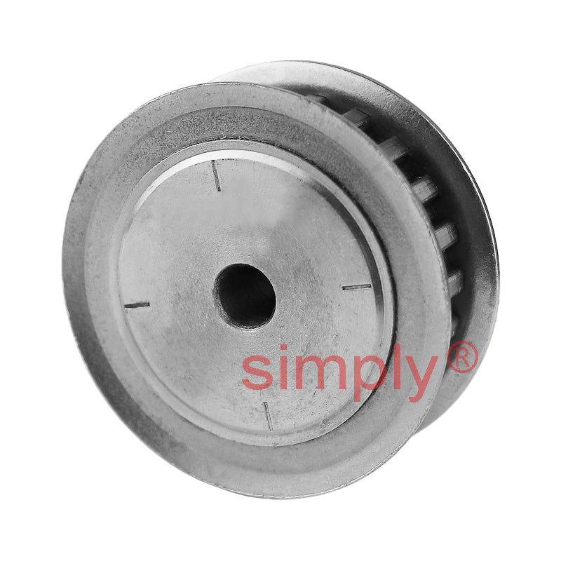 P14-XL-037F - 1/5 inch Pitch 14 Tooth Flanged Pilot Bore Aluminium Timing Pulley for 3/8 inch Wide Belt