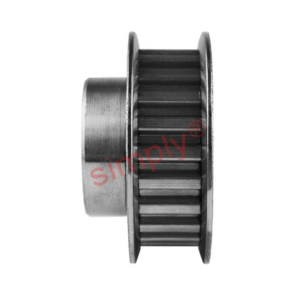 P11-XL-037F - 1/5 inch Pitch 11 Tooth Flanged Pilot Bore Aluminium Timing Pulley for 3/8 inch Wide Belt