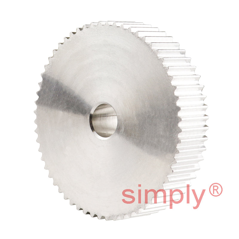 Aluminium Pilot Bore T2.5 Timing Pulley 2.5mm Pitch 60 Tooth for 6mm Wide Belts