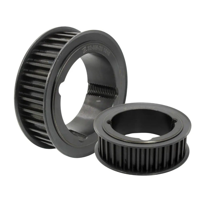 PC8M-30S-21 - 8mm Pitch 30 Tooth Polychain and Synchrochain Steel Taper Bore Timing Belt Pulley for 21mm Wide Belts - Allow 2-3 Days