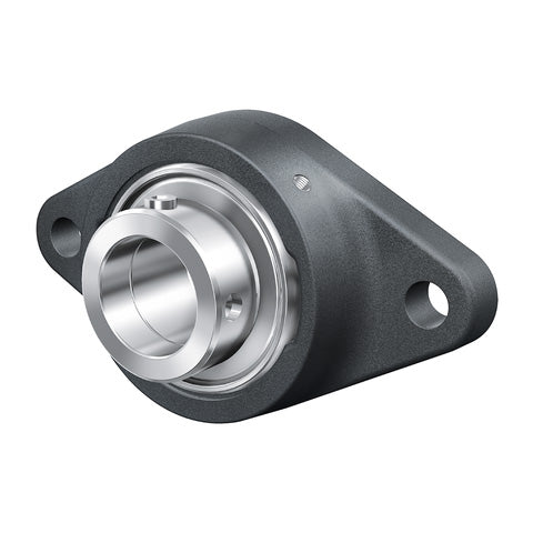 INA PCFT25XL Two Bolt Cast Iron Oval Housing with Eccentric Collar Insert 25mm Bore