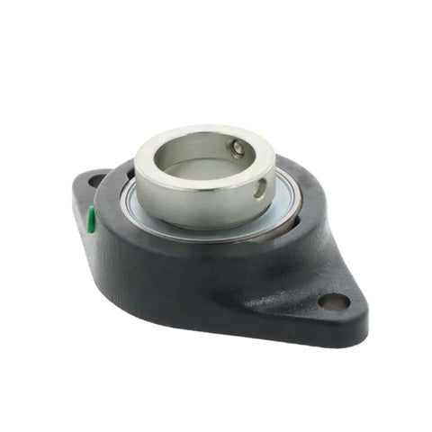 INA PCJ12XL Four Bolt Cast Iron Square Housing with Eccentric Collar Insert 12mm Bore