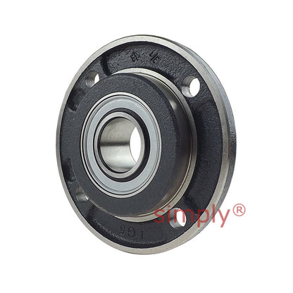 INA PMEY30XLN Four Bolt Cast Iron Round Housing with Grub Screw Insert 30mm Bore