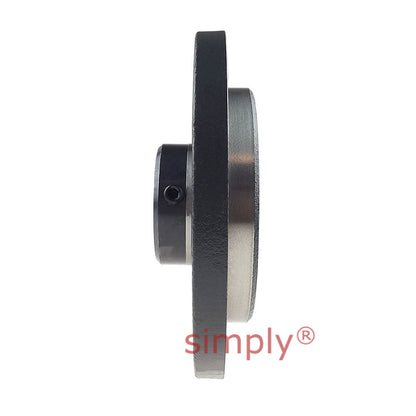 INA PMEY40XLN Four Bolt Cast Iron Round Housing with Grub Screw Insert 40mm Bore - Allow 2-3 Days