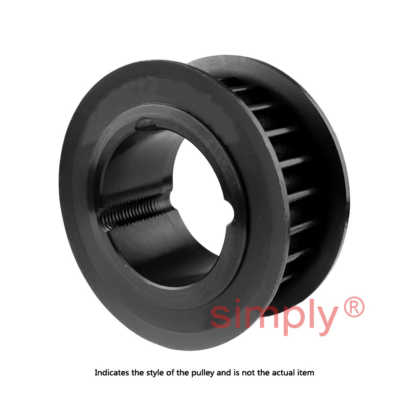 Drive-Flex PC8M-45S-21 - 8mm Pitch 45 Tooth Polychain and Synchrochain Steel Taper Bore Timing Belt Pulley for 21mm Wide Belts