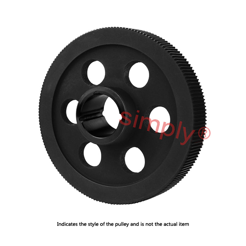 Drive-Flex PC14M-64S-20 - 14mm Pitch 64 Tooth Polychain and Synchrochain Steel Taper Bore Timing Belt Pulley for 20mm Wide Belts