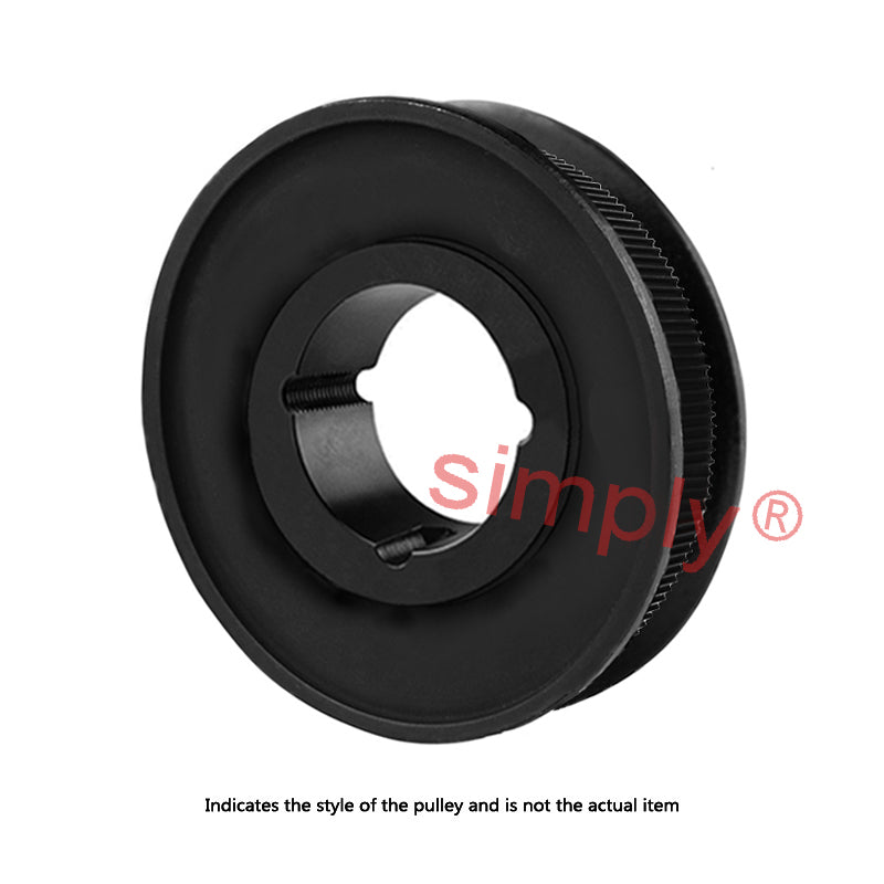 Drive-Flex PC14M-56S-20 - 14mm Pitch 56 Tooth Polychain and Synchrochain Steel Taper Bore Timing Belt Pulley for 20mm Wide Belts