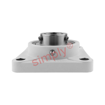 RHP PSF25CR Thermo Plastic Four Bolt Square Flange Housing with 25mm Bore Stainless Insert - Allow 2-3 Days