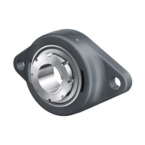 INA RCJTA20XLN Two Bolt Cast Iron Oval Housing with Adaptor Sleeve 20mm Bore