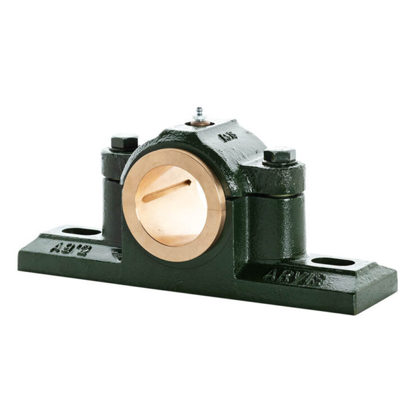 Major Brand SX60E Imperial Split Cast Iron Two Bolt Pillow / Plummer Block Housing with 3-3/4 inch Bore Gunmetal Bush Insert - Allow 3-4 Weeks
