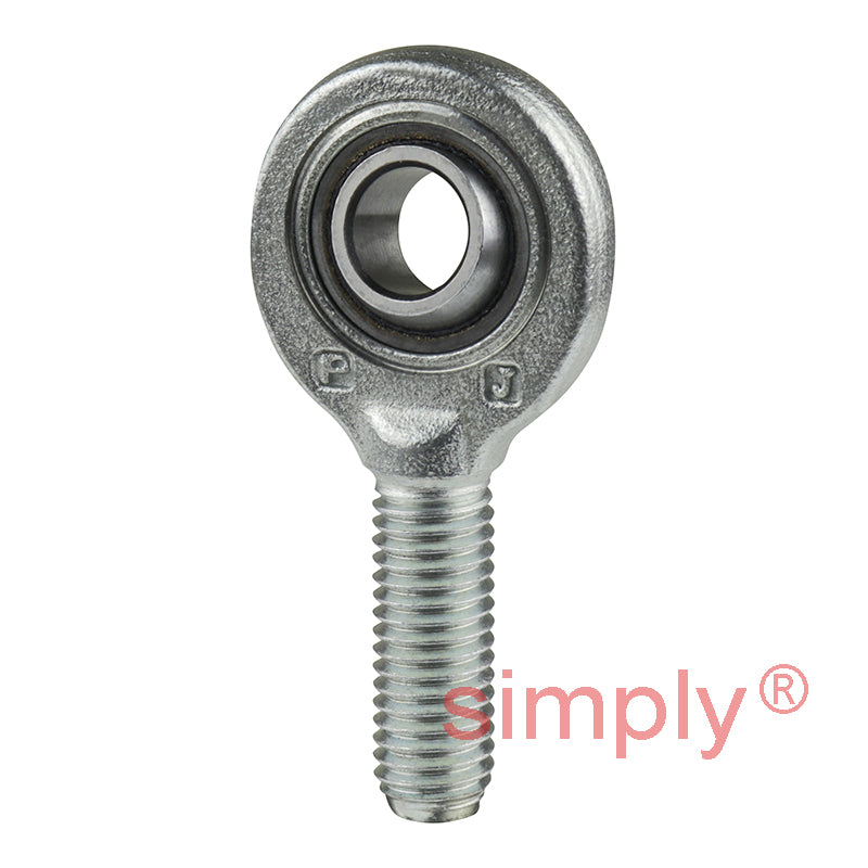 SKF SA10C Right Hand Steel / PTFE Sintered Bronze Lined Plain Male Rod End M10 Thread