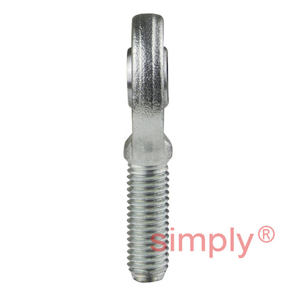 SKF SA10C Right Hand Steel / PTFE Sintered Bronze Lined Plain Male Rod End M10 Thread