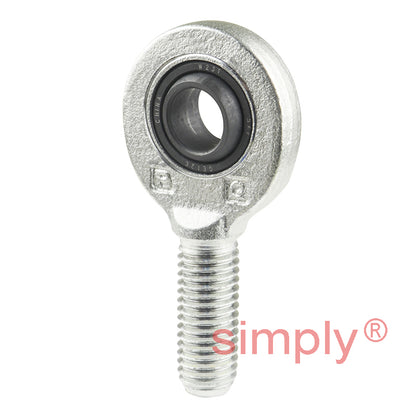 SKF SA12E Right Hand Steel / Steel Plain Male Rod End M12 Thread