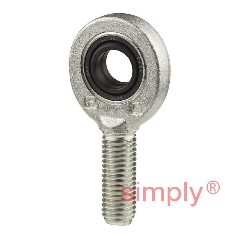 SKF SA15ES Right Hand Steel / Steel Plain Male Rod End M14 Thread