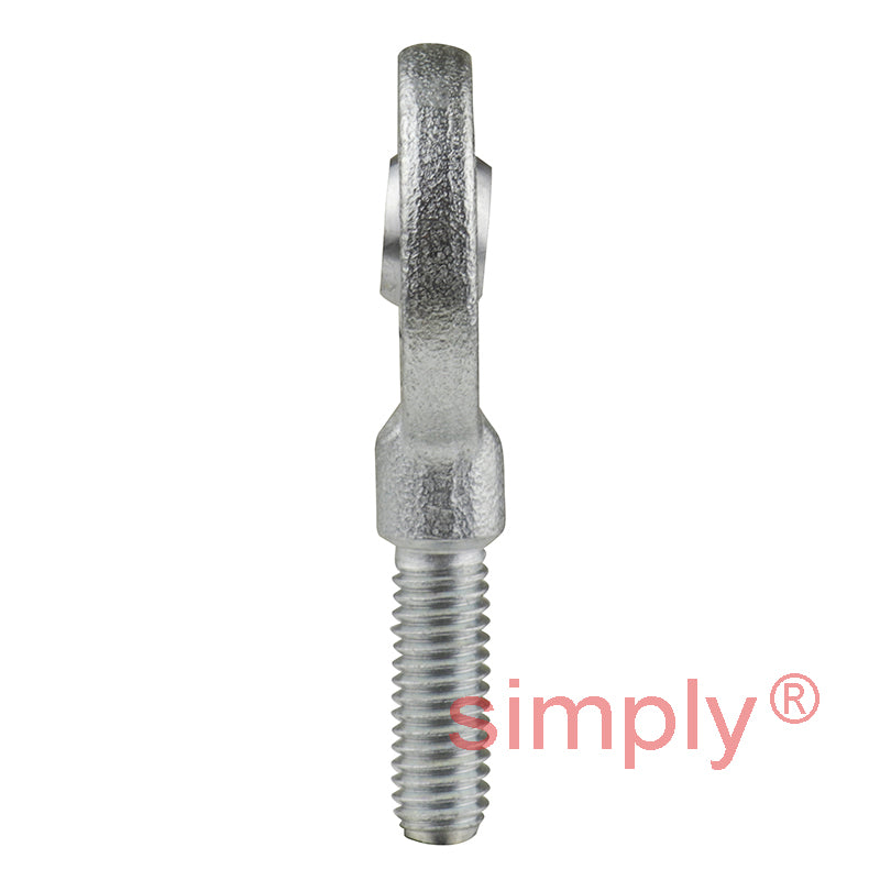 SKF SA6C Right Hand Steel / PTFE Sintered Bronze Lined Plain Male Rod End M6 Thread