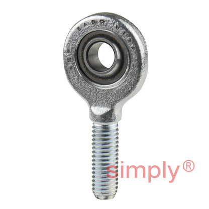 SKF SA8C Right Hand Steel / PTFE Sintered Bronze Lined Plain Male Rod End M8 Thread