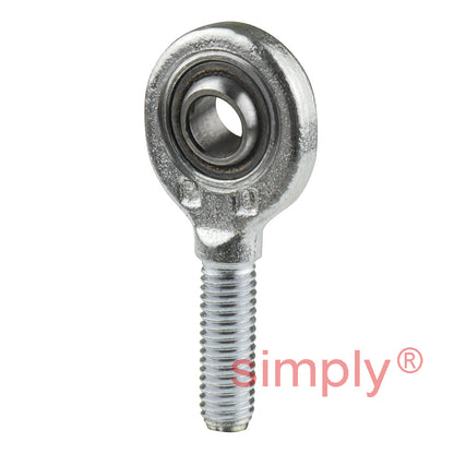 SKF SA8C Right Hand Steel / PTFE Sintered Bronze Lined Plain Male Rod End M8 Thread