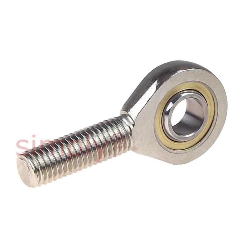 Codex SAL25C Left Hand Steel / PTFE Sintered Bronze Lined Plain Male Rod End M24x2 Thread