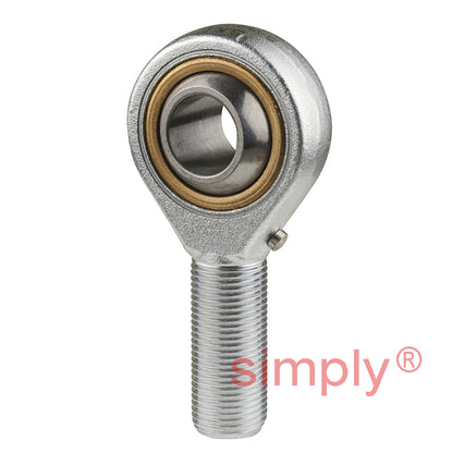 SKF SAKAC18M Right Hand Steel / Bronze Lined Plain Male Rod End M18x1.5 Thread