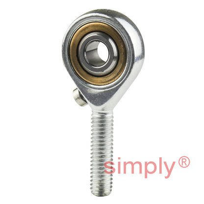 SKF SAKAC6M Right Hand Steel / Bronze Lined Plain Male Rod End M6 Thread