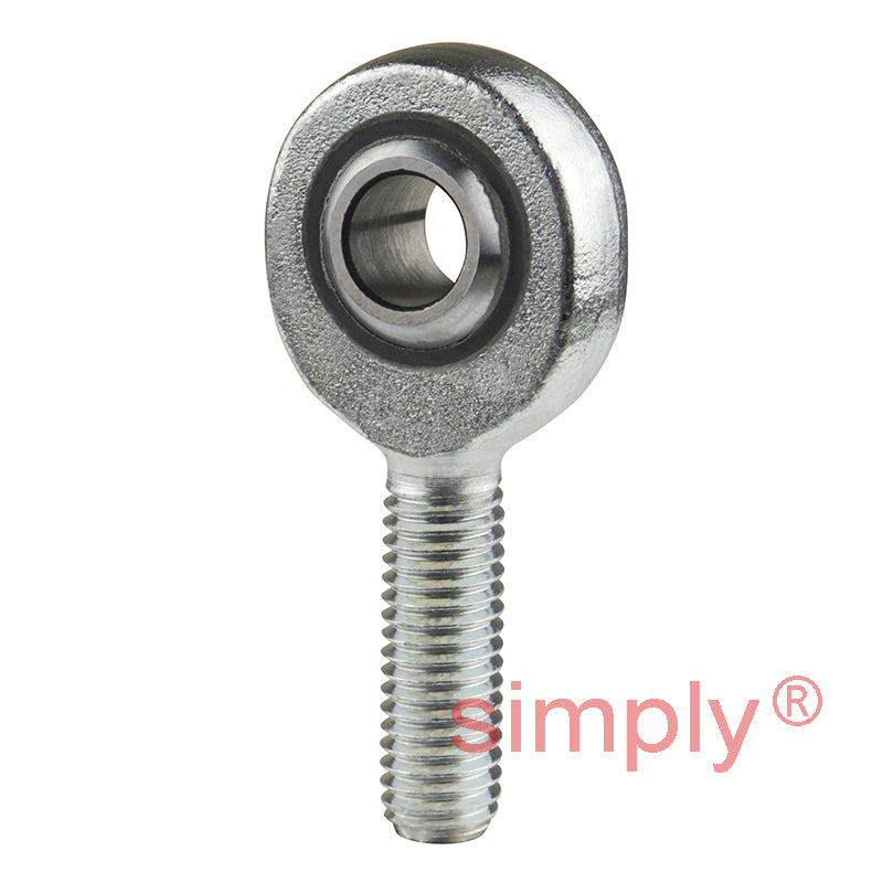 SKF SAKB10F Right Hand Steel / PTFE FRP Lined Plain Male Rod End M10 Thread