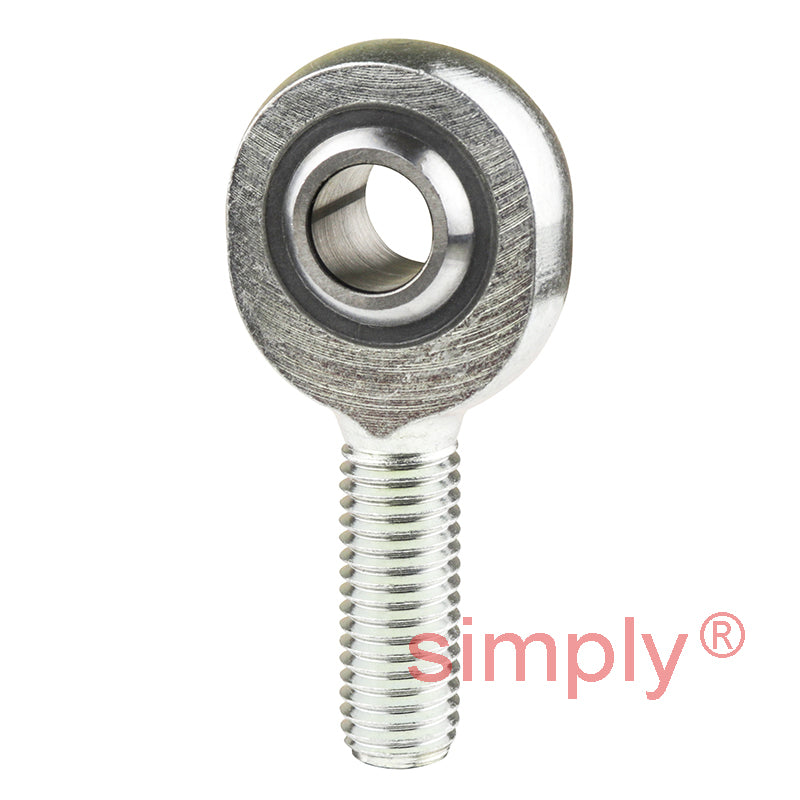 SKF SAKB12F Right Hand Steel / PTFE FRP Lined Plain Male Rod End M12 Thread