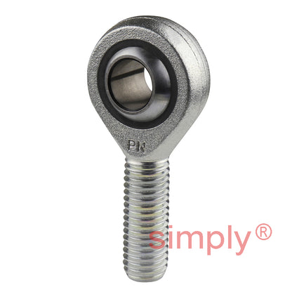 SKF SAKB14F Right Hand Steel / PTFE FRP Lined Plain Male Rod End M14 Thread